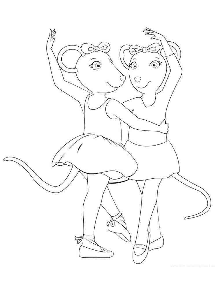 Angelina and Alice coloring page