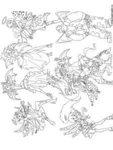 Angel’s Friends Characters coloring page