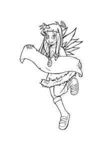 Simple Angel’s Friends coloring page