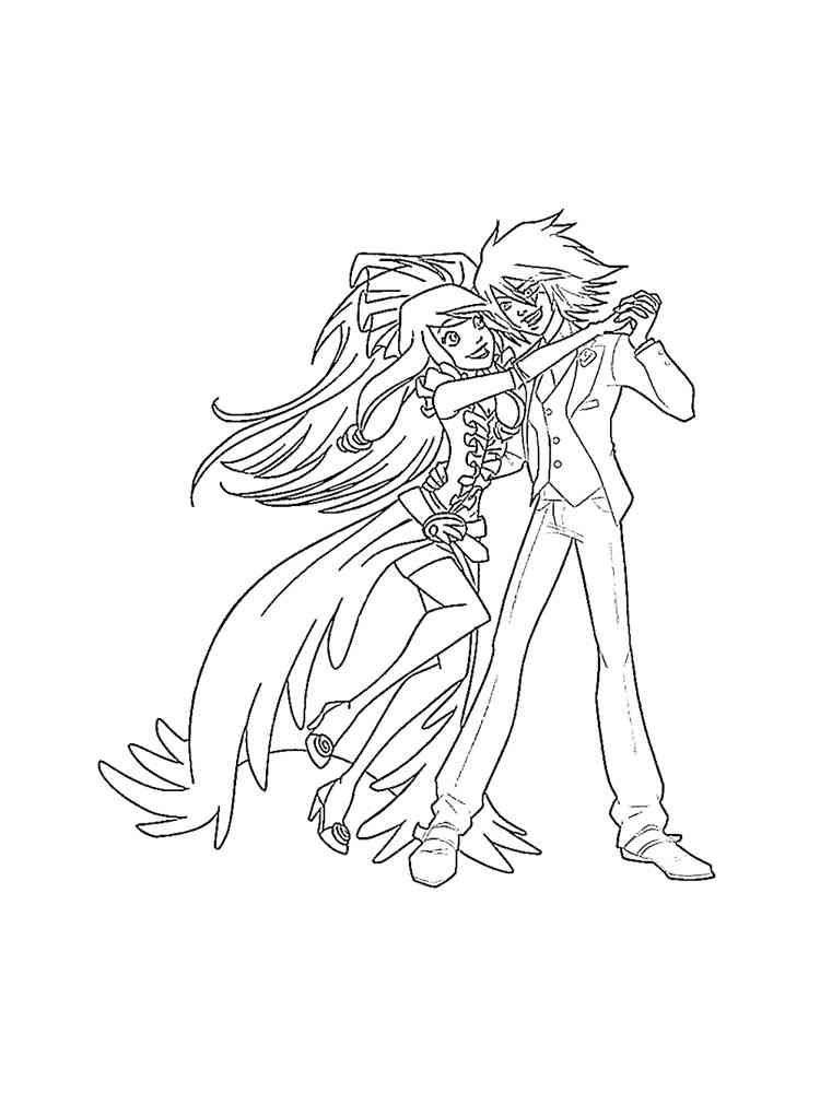 Raf dances with Sulfus coloring page