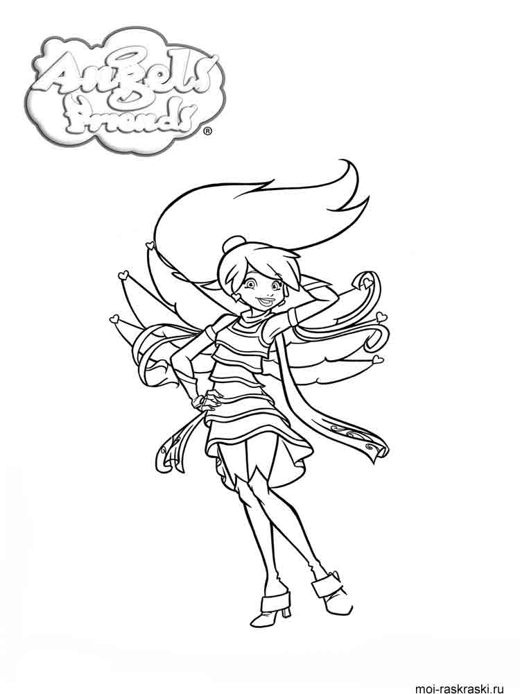 Angel Miki coloring page