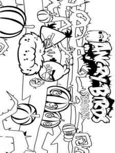 Game Angry Birds Seasons coloring page