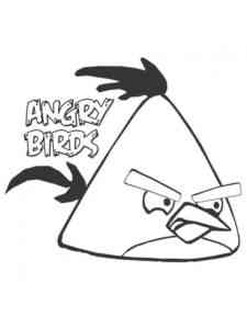 Easy Chuck Angry Birds coloring page