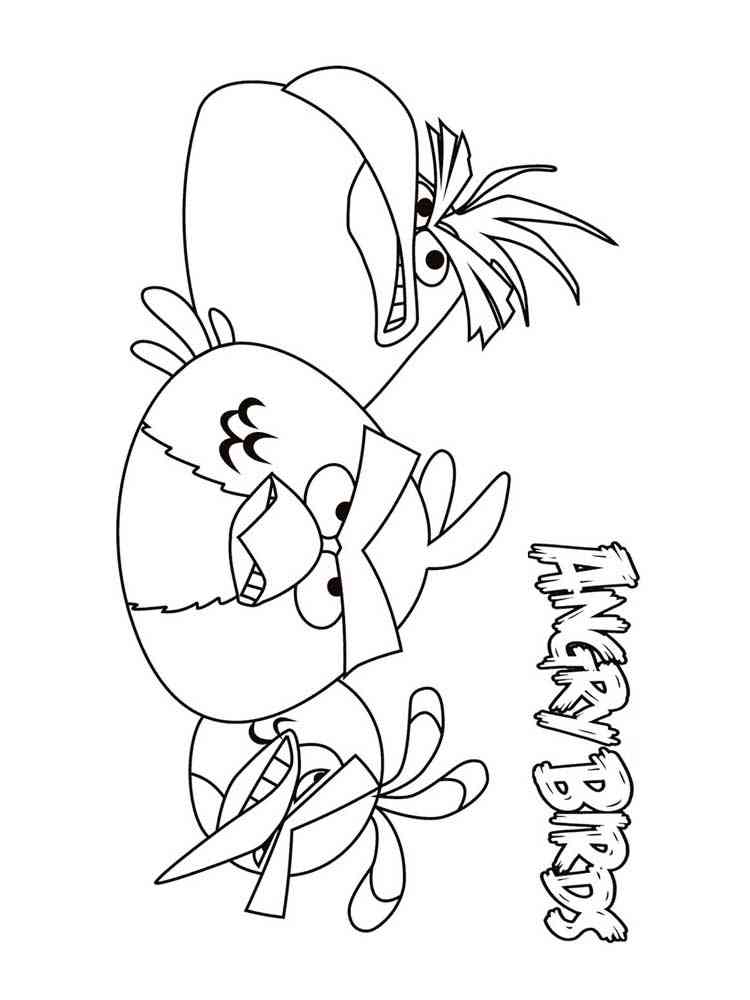 Angry Birds Characters 4 coloring page