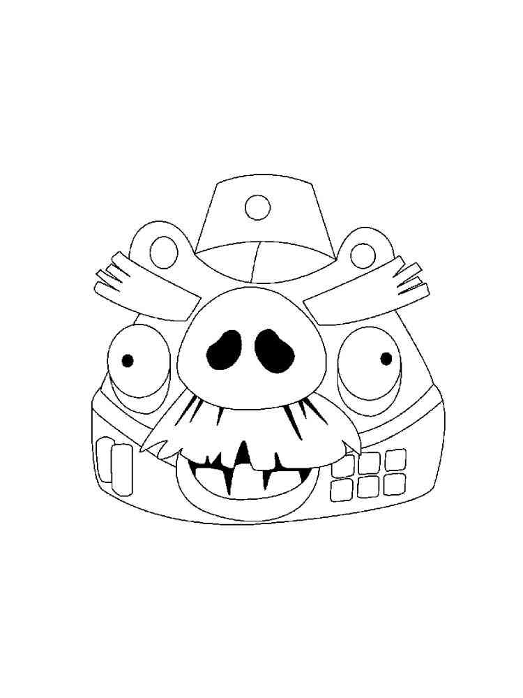 Pig Angry Birds Star Wars coloring page