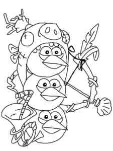 The Fanny Blues Angry Birds coloring page