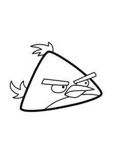 Chuck Angry Birds coloring page