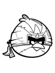 Terence SuperHero Angry Birds coloring page