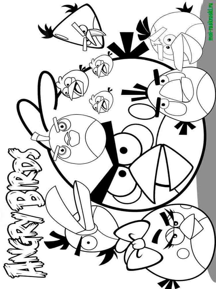 Angry Birds Characters 9 coloring page