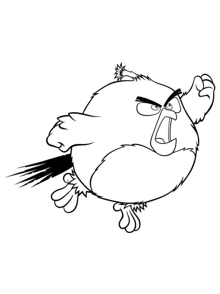 Bomb Angry Birds Movie coloring page