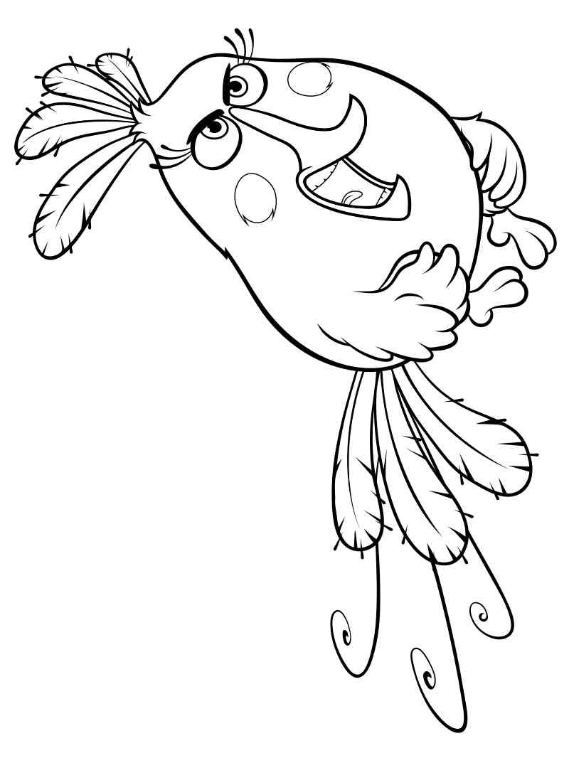 White Bird – Matilda Angry Birds coloring page