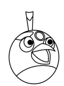 Happy Bomb Angry Birds coloring page