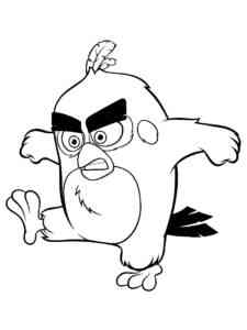 Red from Angry Birds Movie coloring page