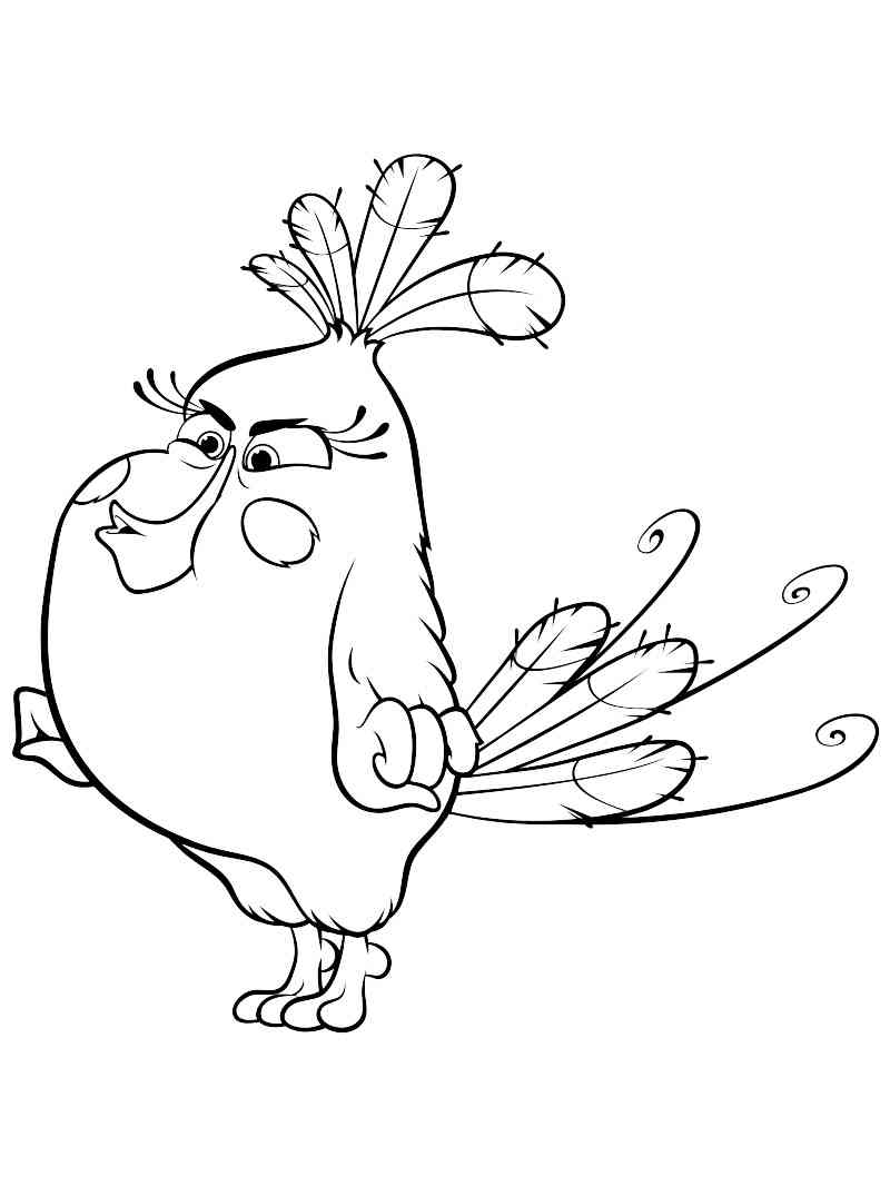 Matilda Angry Birds coloring page