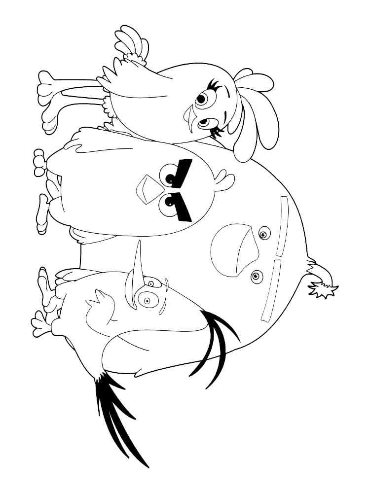Angry Birds Movie Characters coloring page