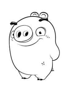 Ross Pig Angry Birds coloring page