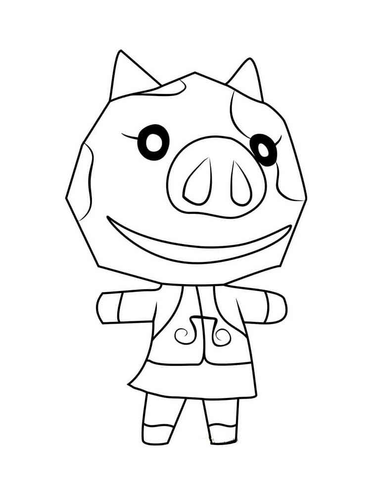 Maggie Animal Crossing coloring page