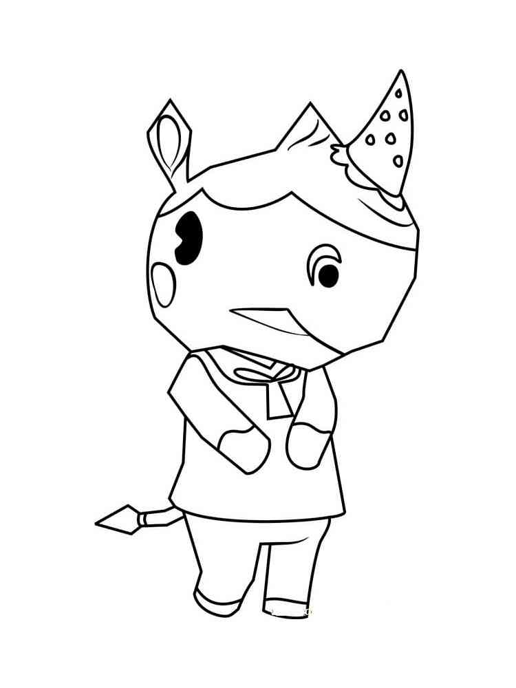 Merengue Animal Crossing coloring page