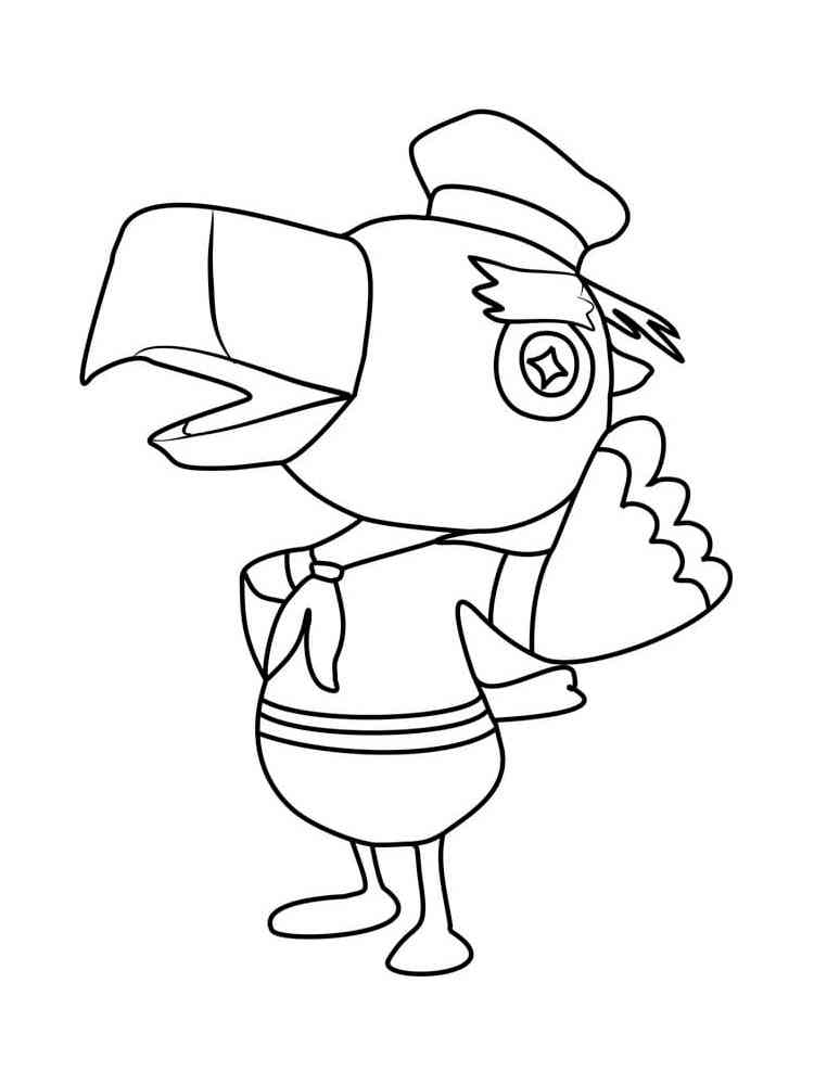 Gulliver Animal Crossing coloring page