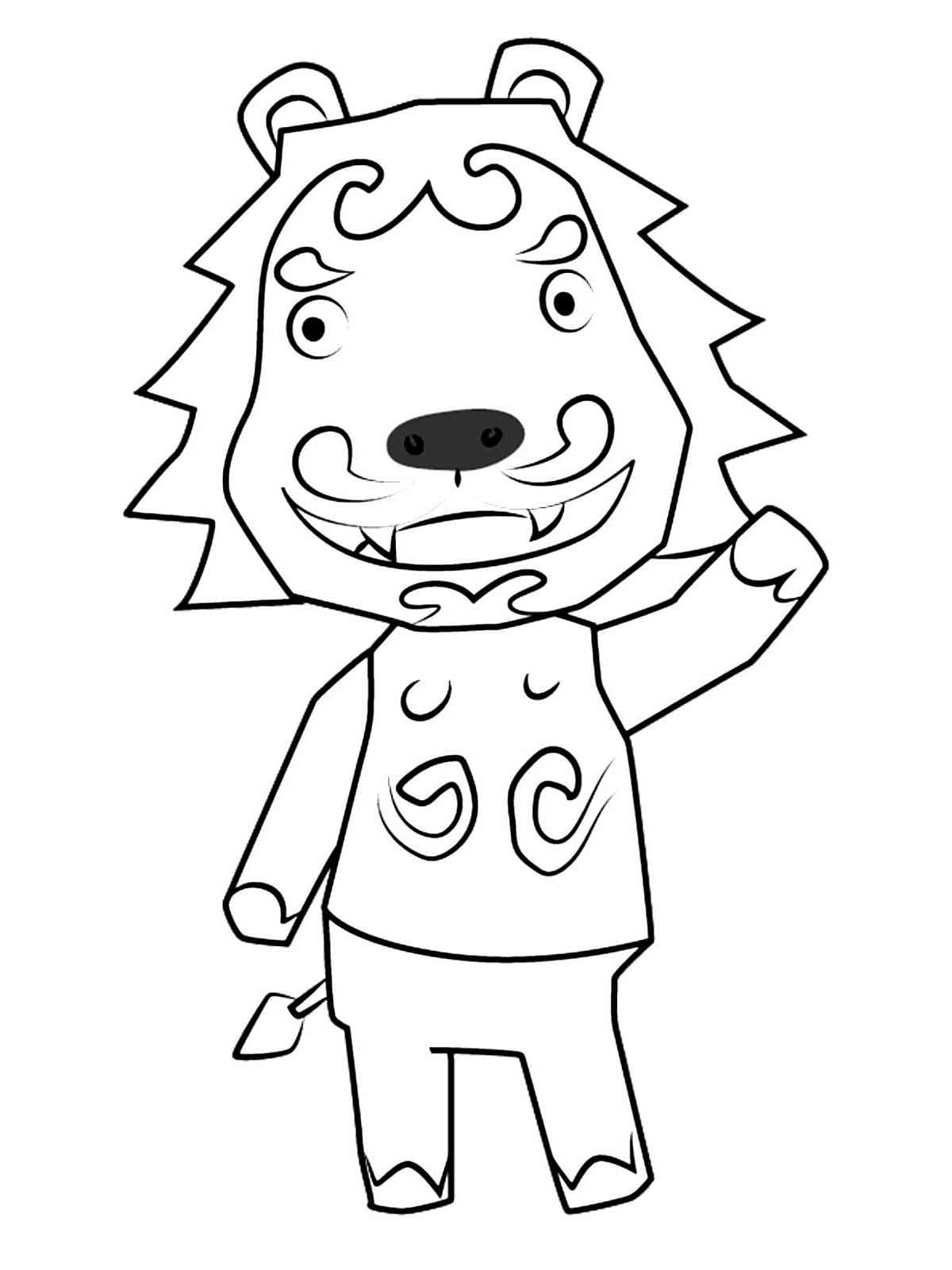 Rory Animal Crossing coloring page