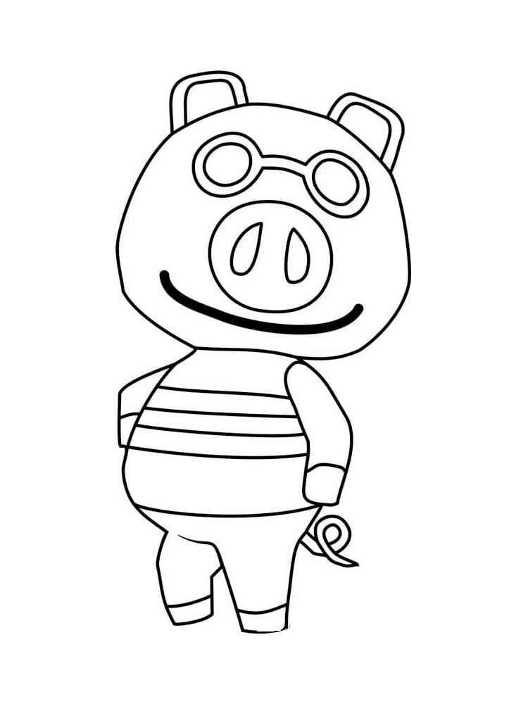 Cobb Animal Crossing coloring page
