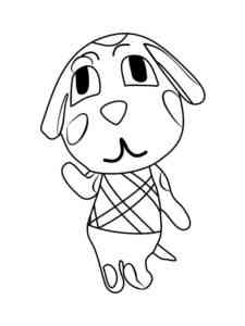 Bea Animal Crossing coloring page