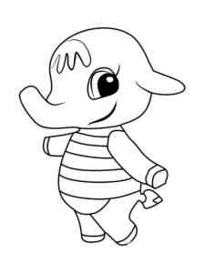 Eloise Animal Crossing coloring page