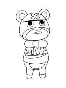 Curt Animal Crossing coloring page