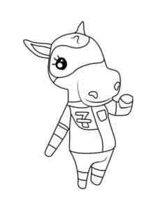Filly Animal Crossing coloring page