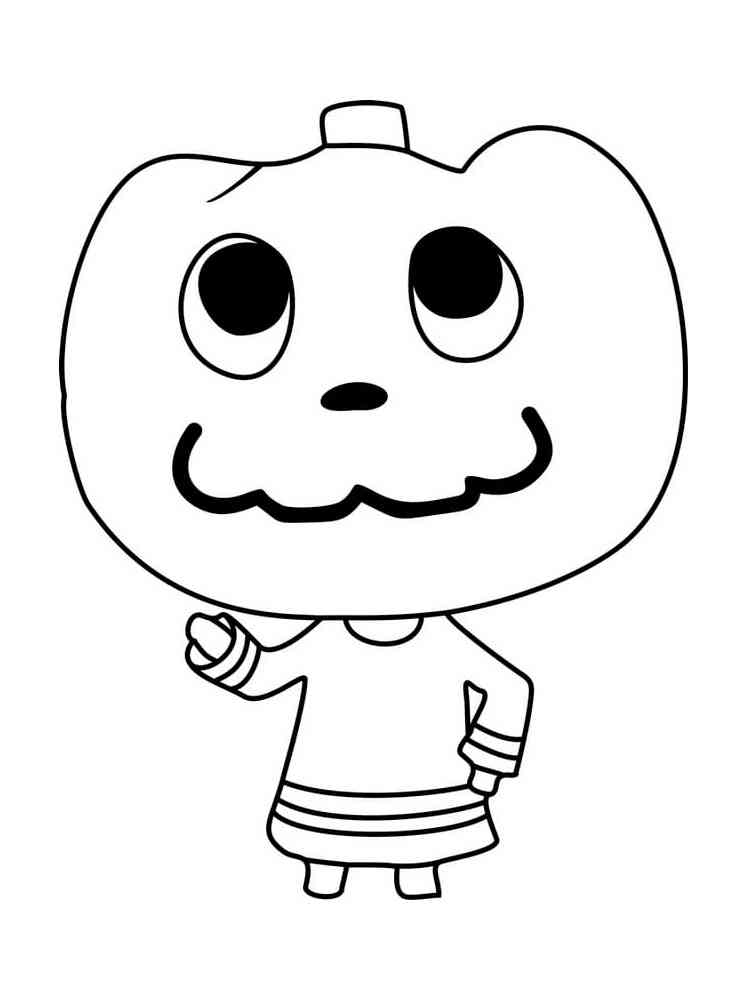 Jack Animal Crossing coloring page