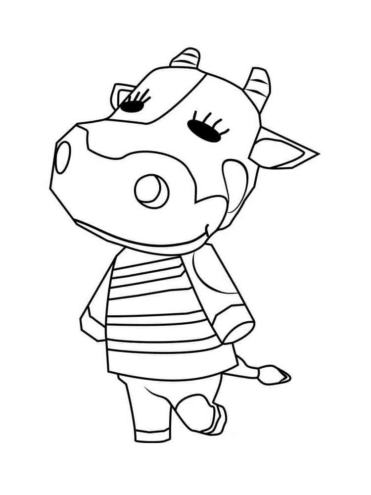 Tipper Animal Crossing coloring page