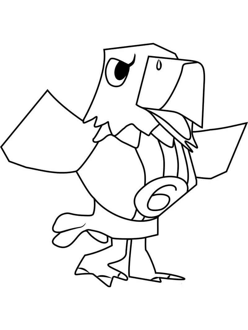 Buzz Animal Crossing coloring page