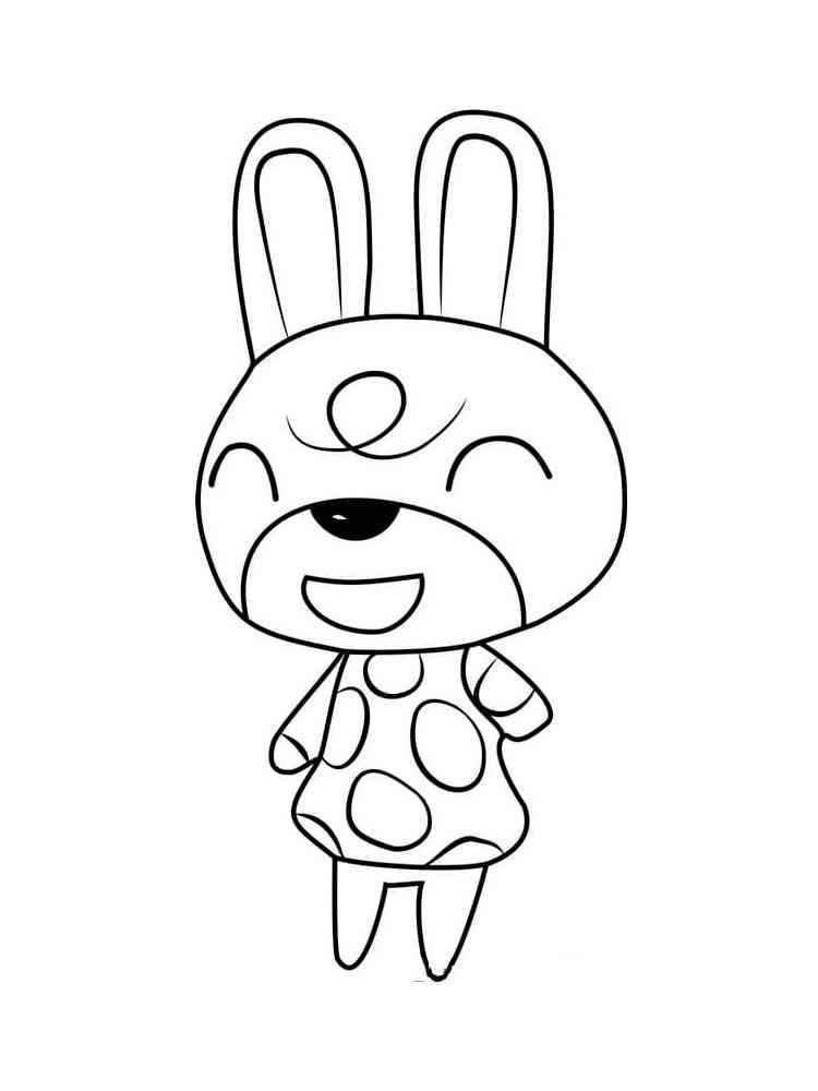 Claude Animal Crossing coloring page