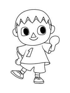 Vilager Animal Crossing coloring page