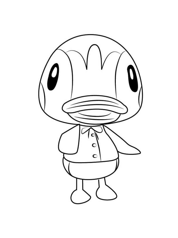 Molly Animal Crossing coloring page