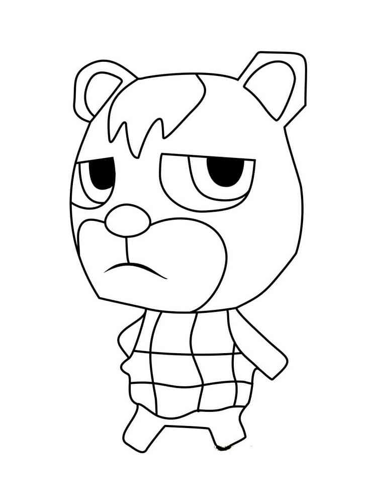 Aisle Animal Crossing coloring page