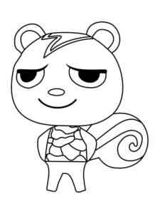 Static Animal Crossing coloring page