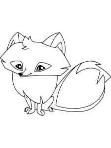Fox Animal Jam coloring page