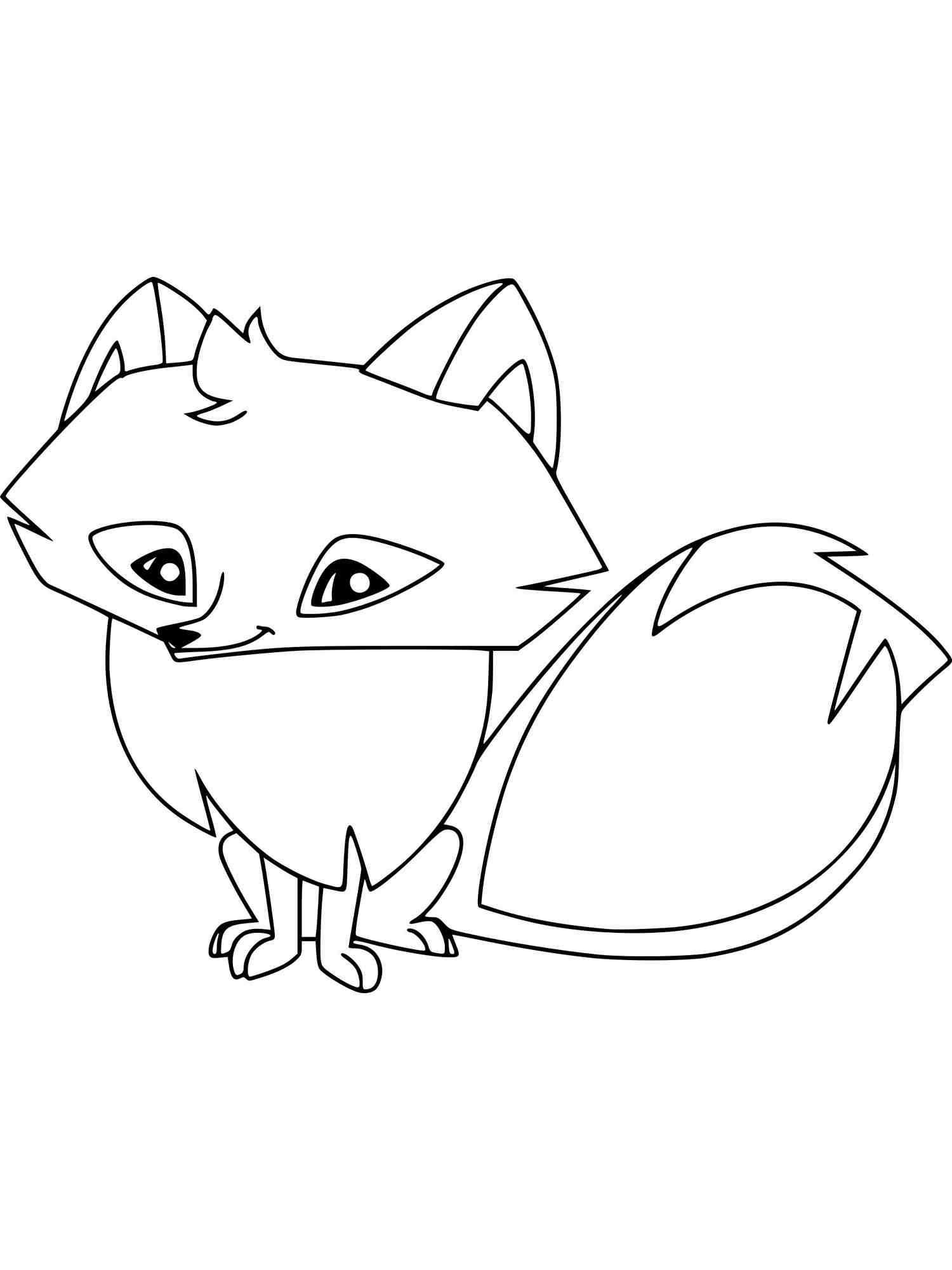 Fox Animal Jam coloring page
