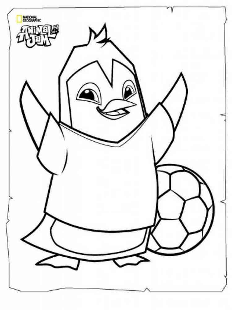 Penguin Animal Jam coloring page