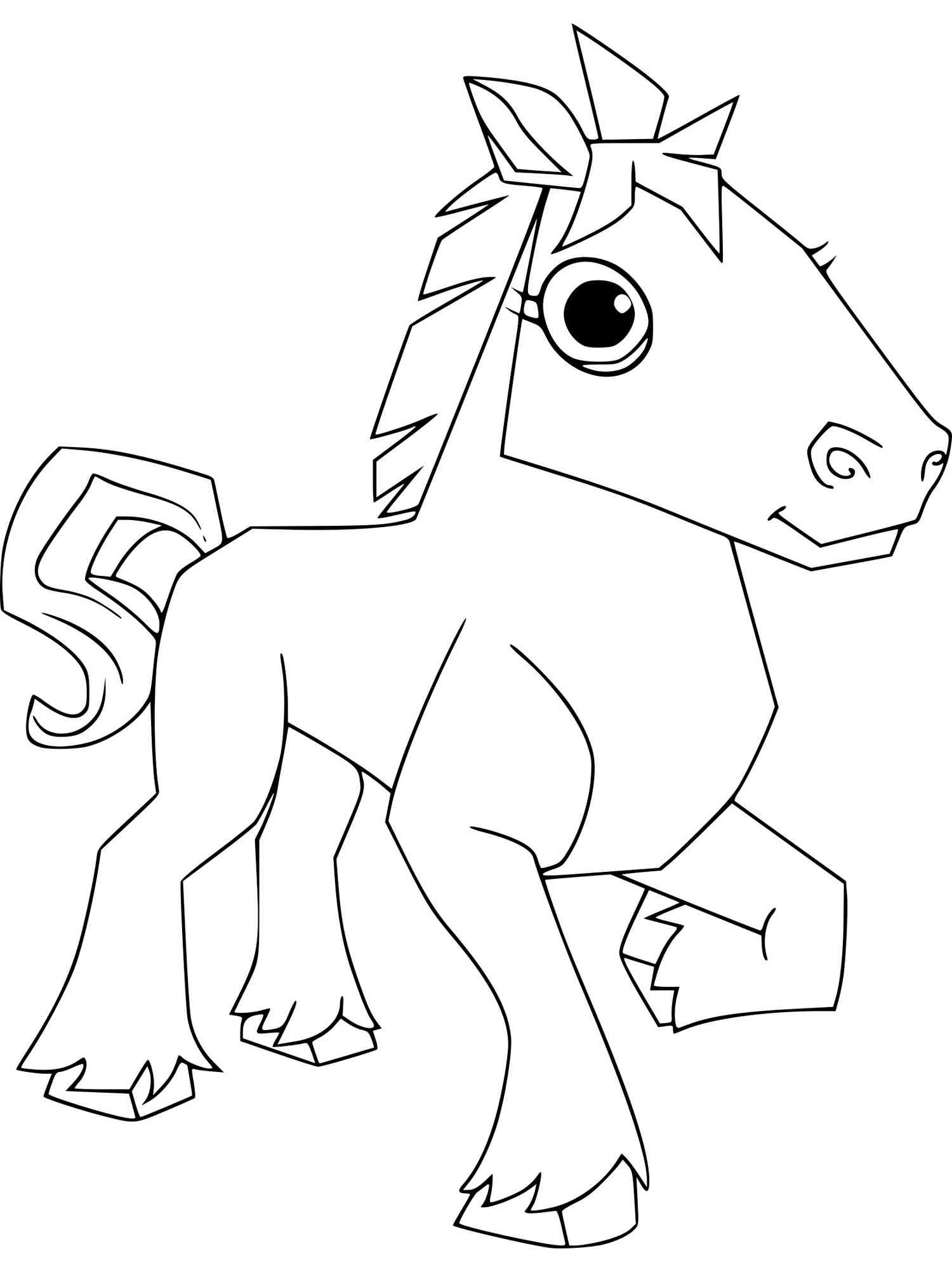 Horse Animal Jam coloring page