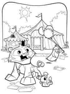 Circus Animal Jam coloring page