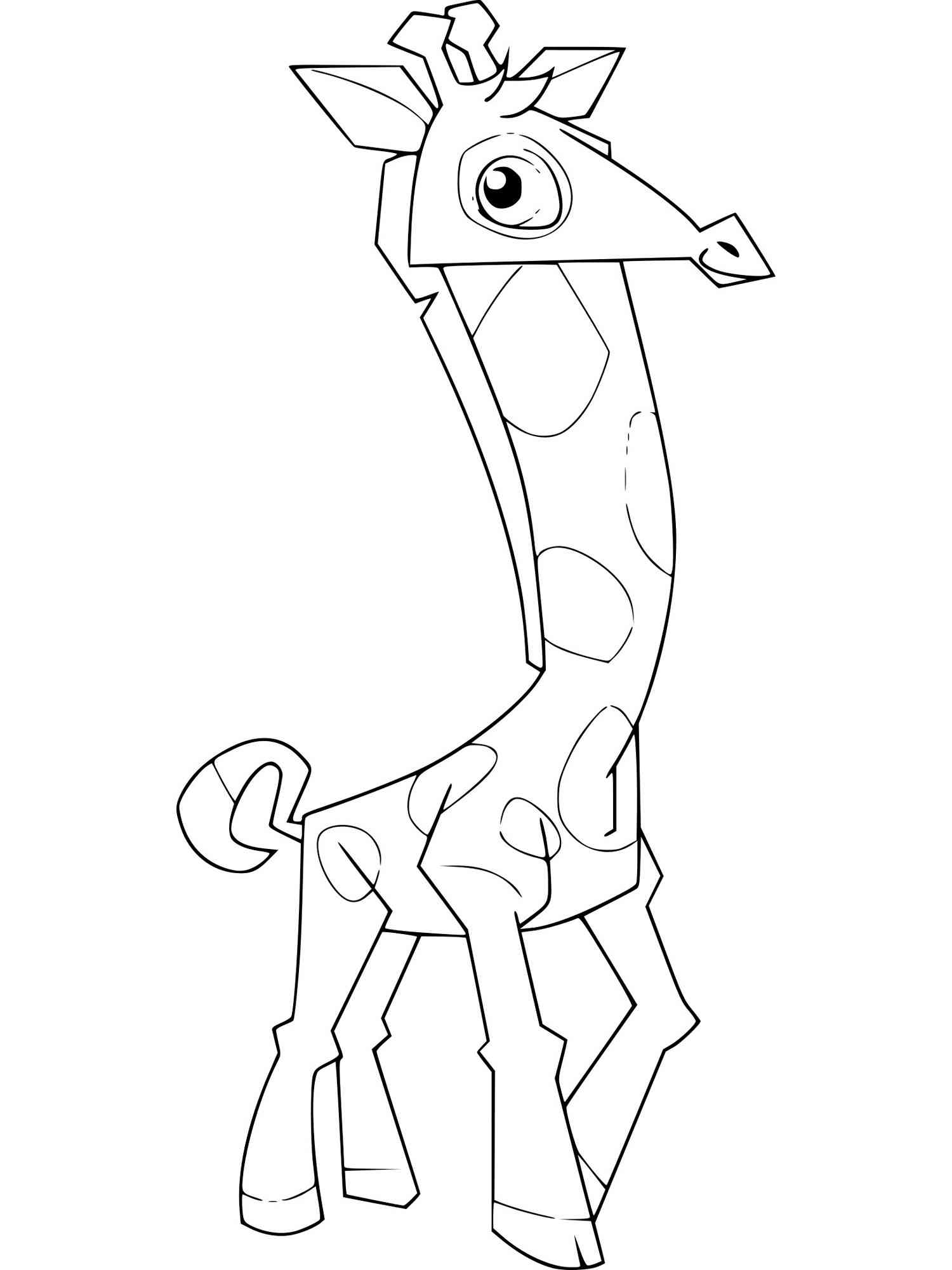 Giraffe Animal Jam coloring page