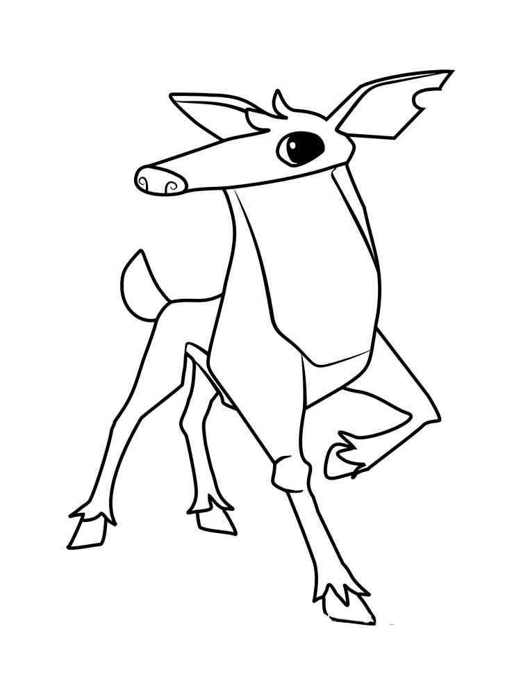Deer Animal Jam coloring page