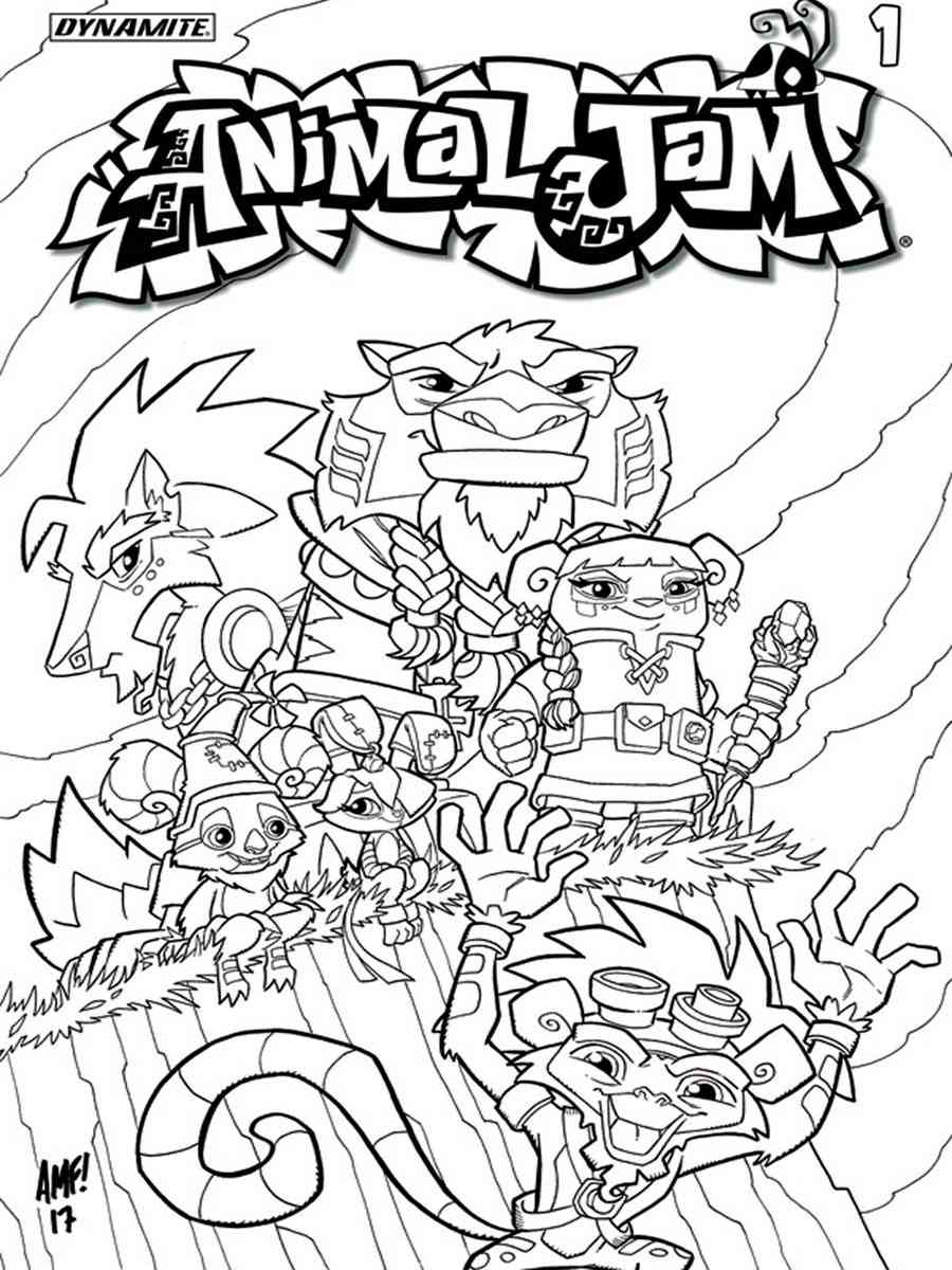 The Alphas Animal Jam coloring page