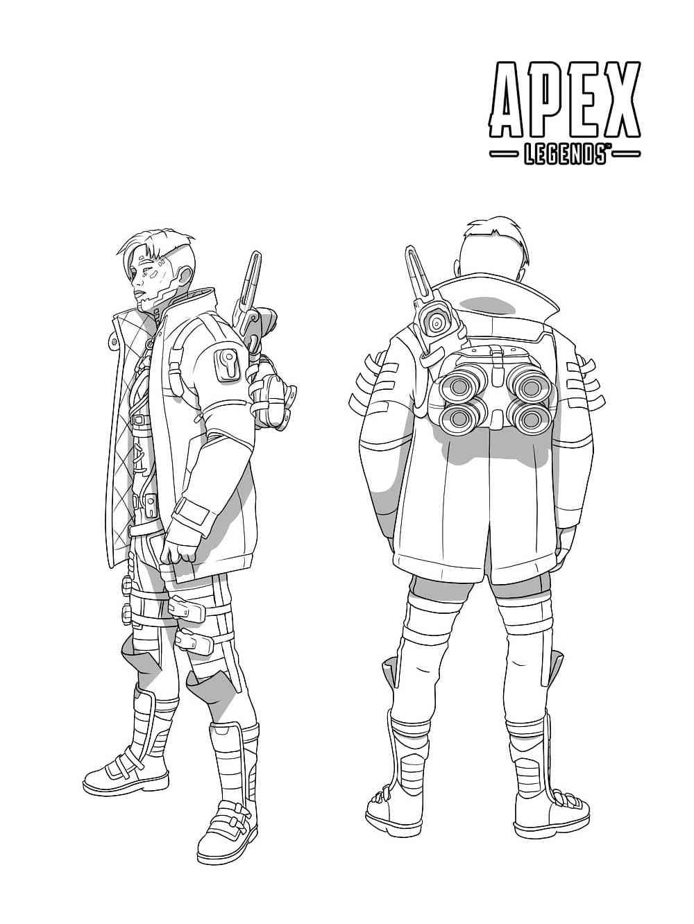 Crypto from Apex Legends coloring page