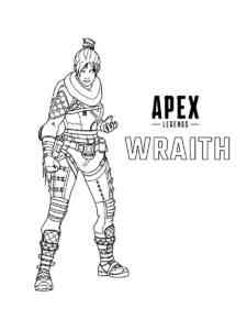 Wraith Apex Legends coloring page