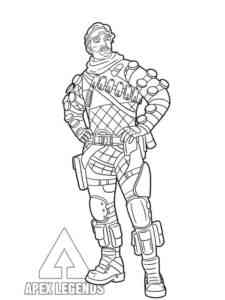 Mirage from Apex Legends coloring page