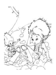 Arthur and minimoy Betameche coloring page