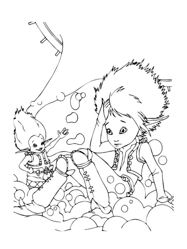 Arthur and minimoy Betameche coloring page